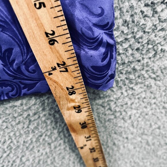 Adrianna Papell Womens Straight Skirt 22 Blue 100%‎ Silk Rear Zip Lined Vintage - Picture 9 of 9